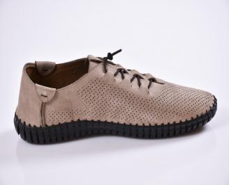 Мъжки спортно елегантни  обувки  бежови