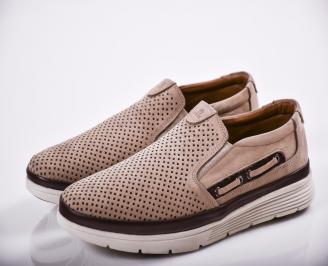 Мъжки спортно елегантни  обувки  бежови