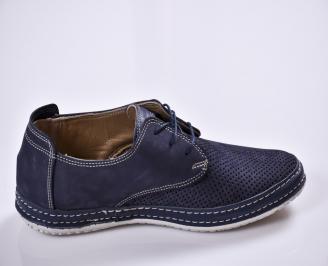 Мъжки спортно елегантни  обувки сини