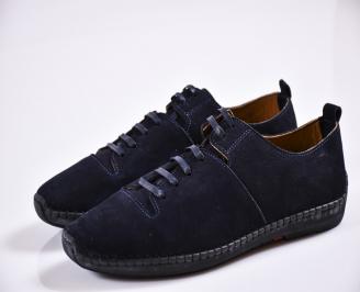 Мъжки спортно елегантни  обувки  сини