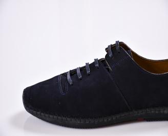 Мъжки спортно елегантни  обувки  сини