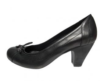 Дамски обувки естествена кожа черни