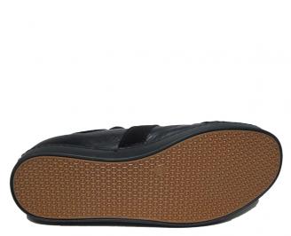 Мъжки обувки спортни естествена кожа черни