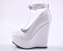 Дамски обувки на платформа бели EOBUVKIBG